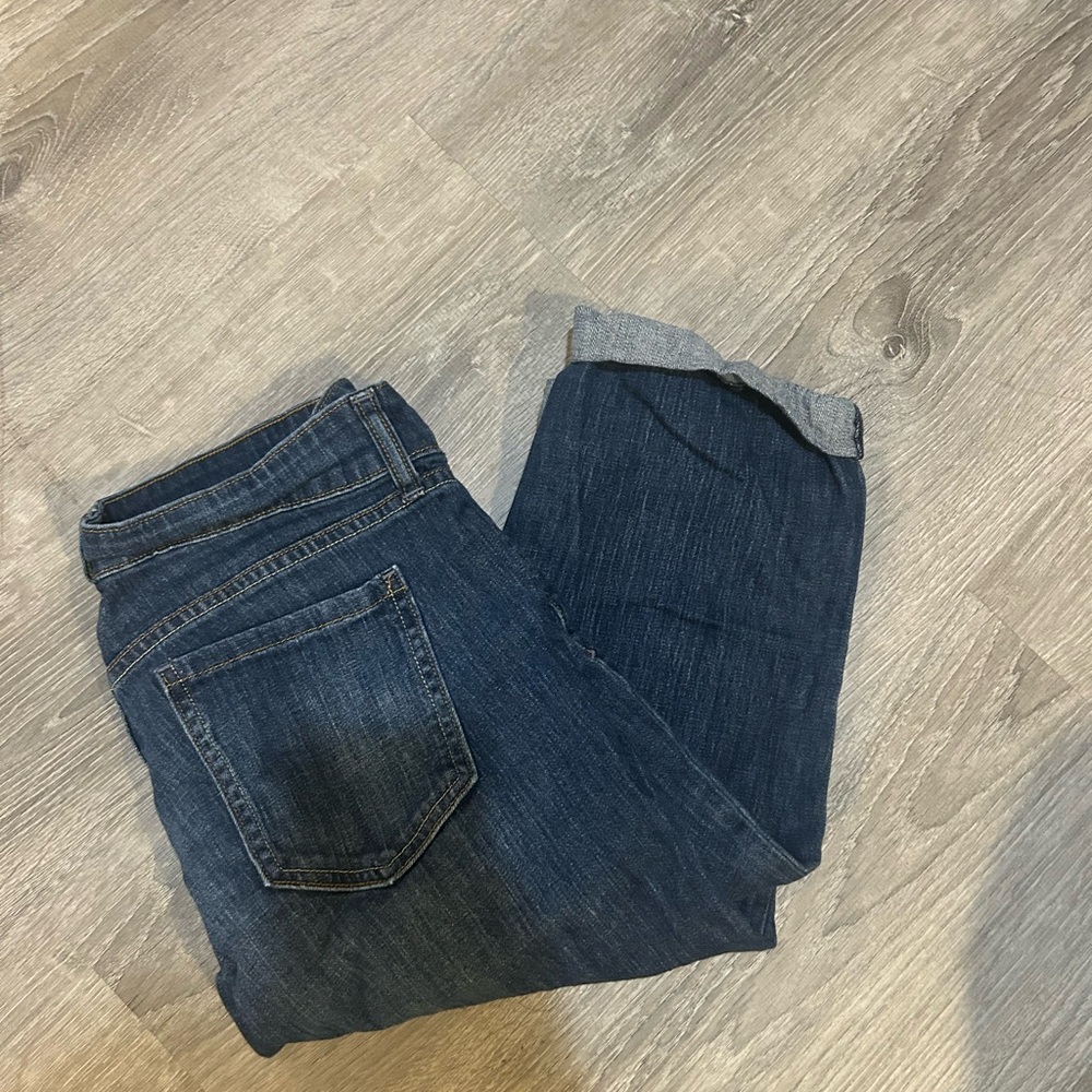 Old Navy Diva Dark Blue Denim Jeans capris size 10